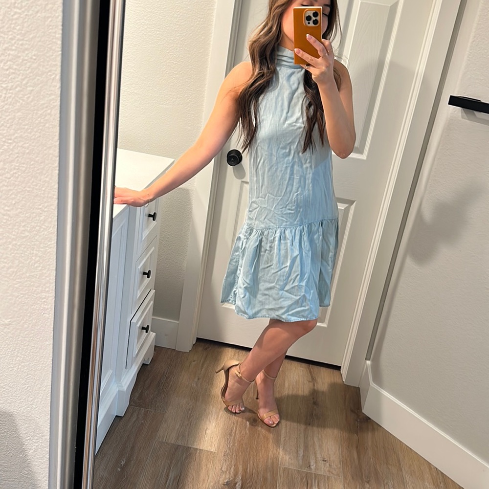 Denim soft dress. Comfy dress . Banana republic Jean material